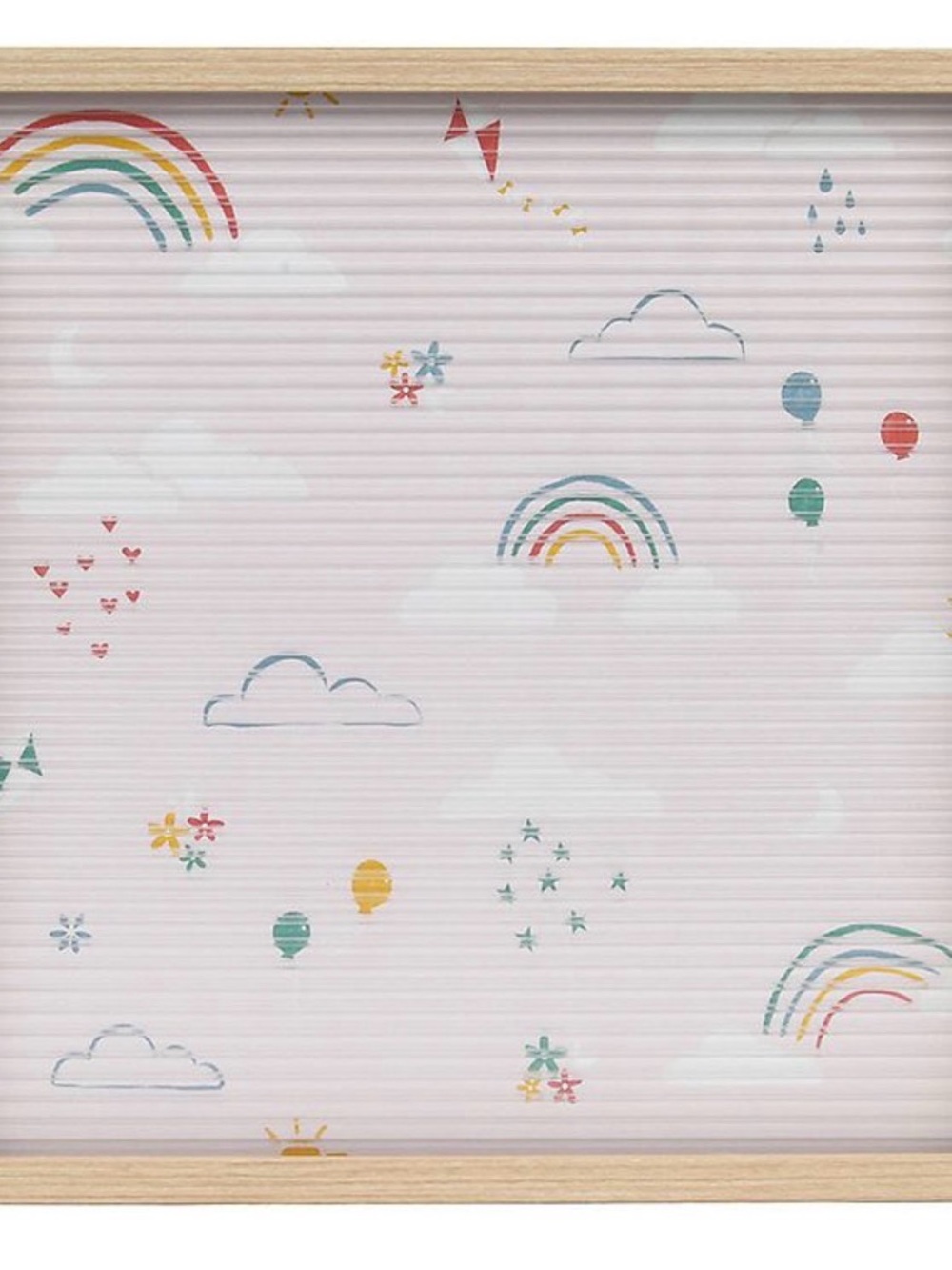 The Big One Kids Letter Board – Pastel Pink Rainbow Design